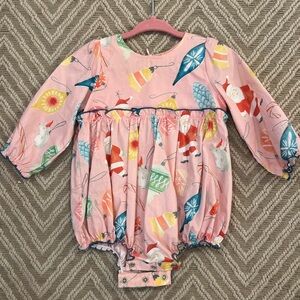 Pink chicken holiday bubble